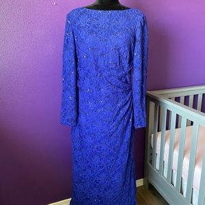 Lauren Ralph Lauren Blue Evening Gown